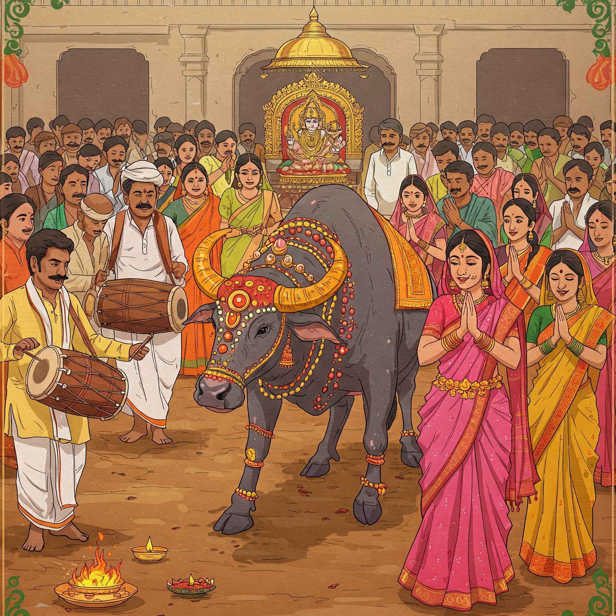 Bonalu and the Buffalo Who Loved Drumbeats