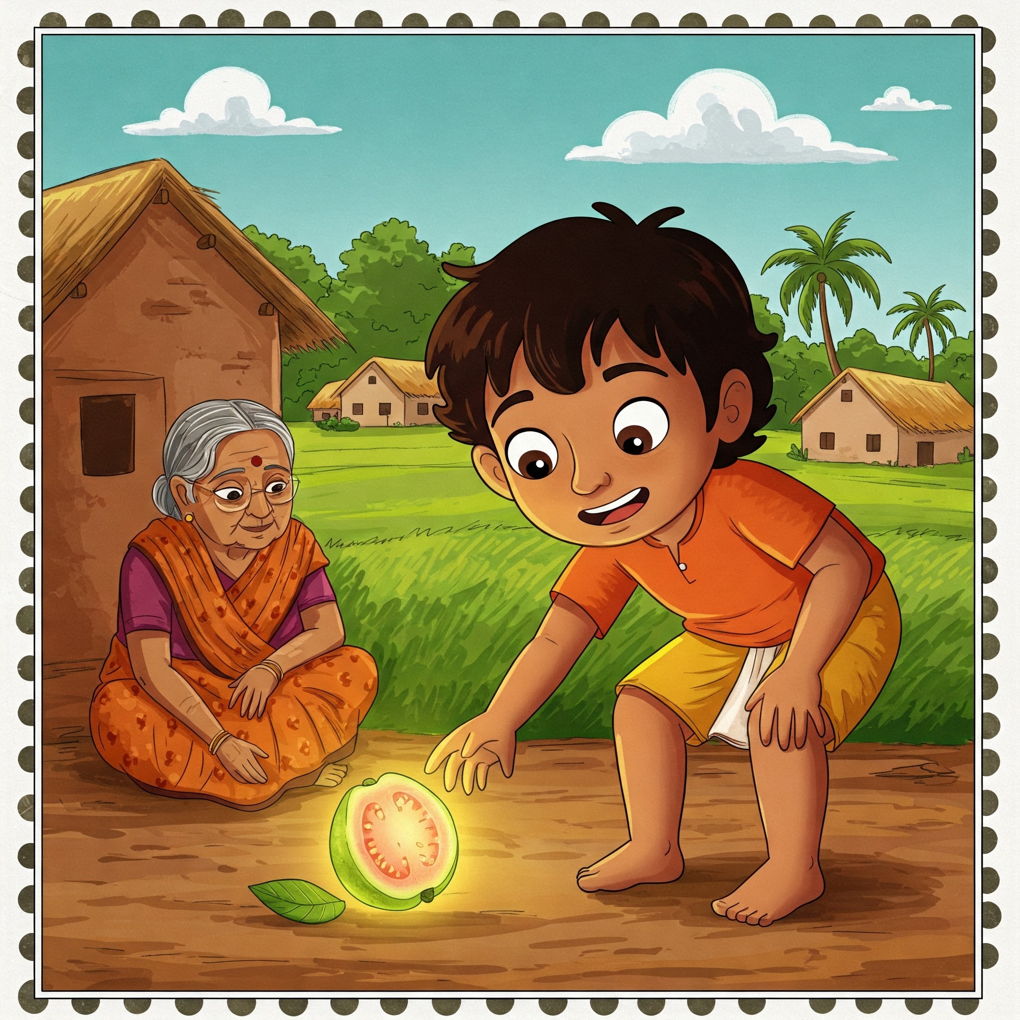 Grandmother Sarojamma and the Talking Koyya Fruit