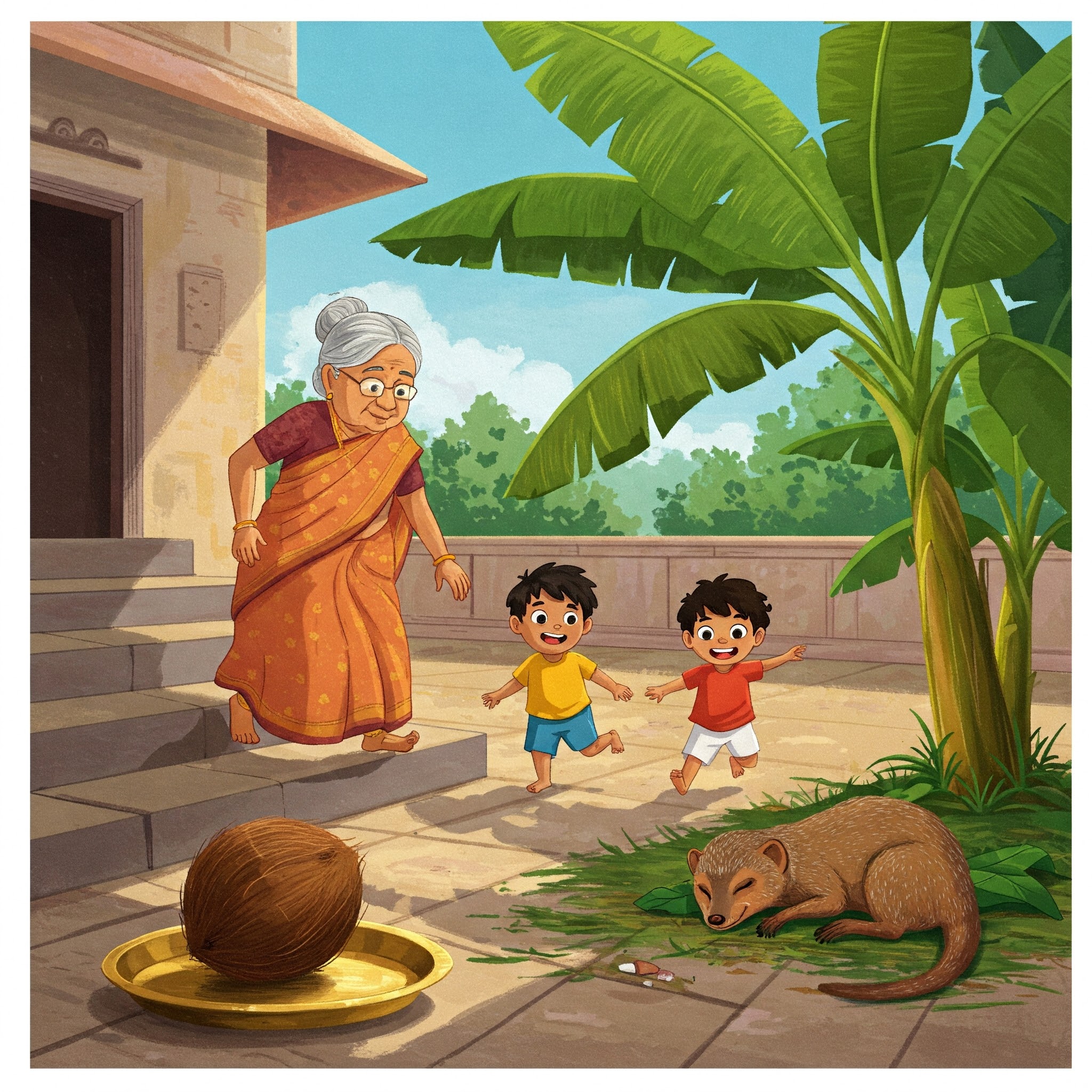 The Coconut That Rolled Away from Grandma Kamakshi