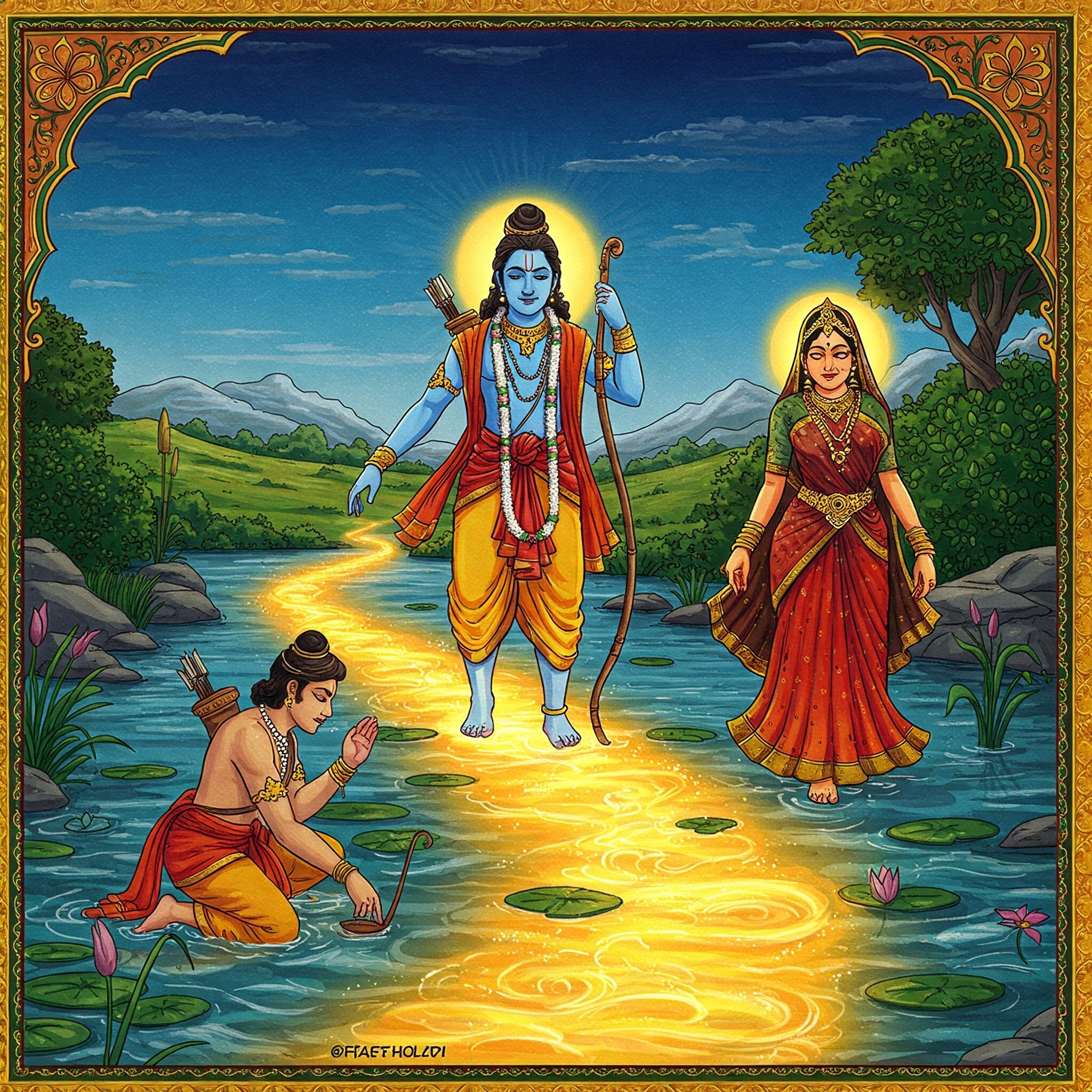 The Sacred Boat Ride of Lord Rama