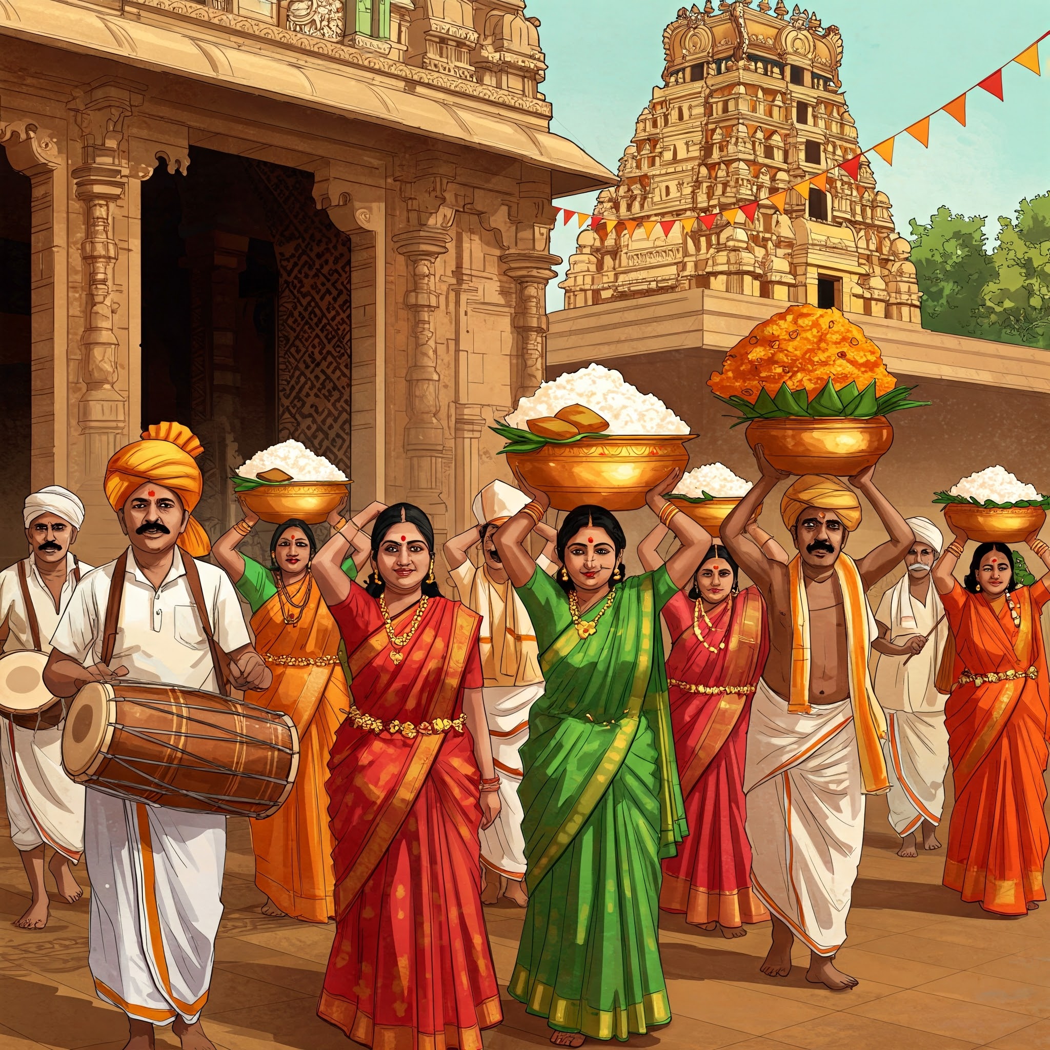 The Sacred Rituals of Goddess Kanaka Durga