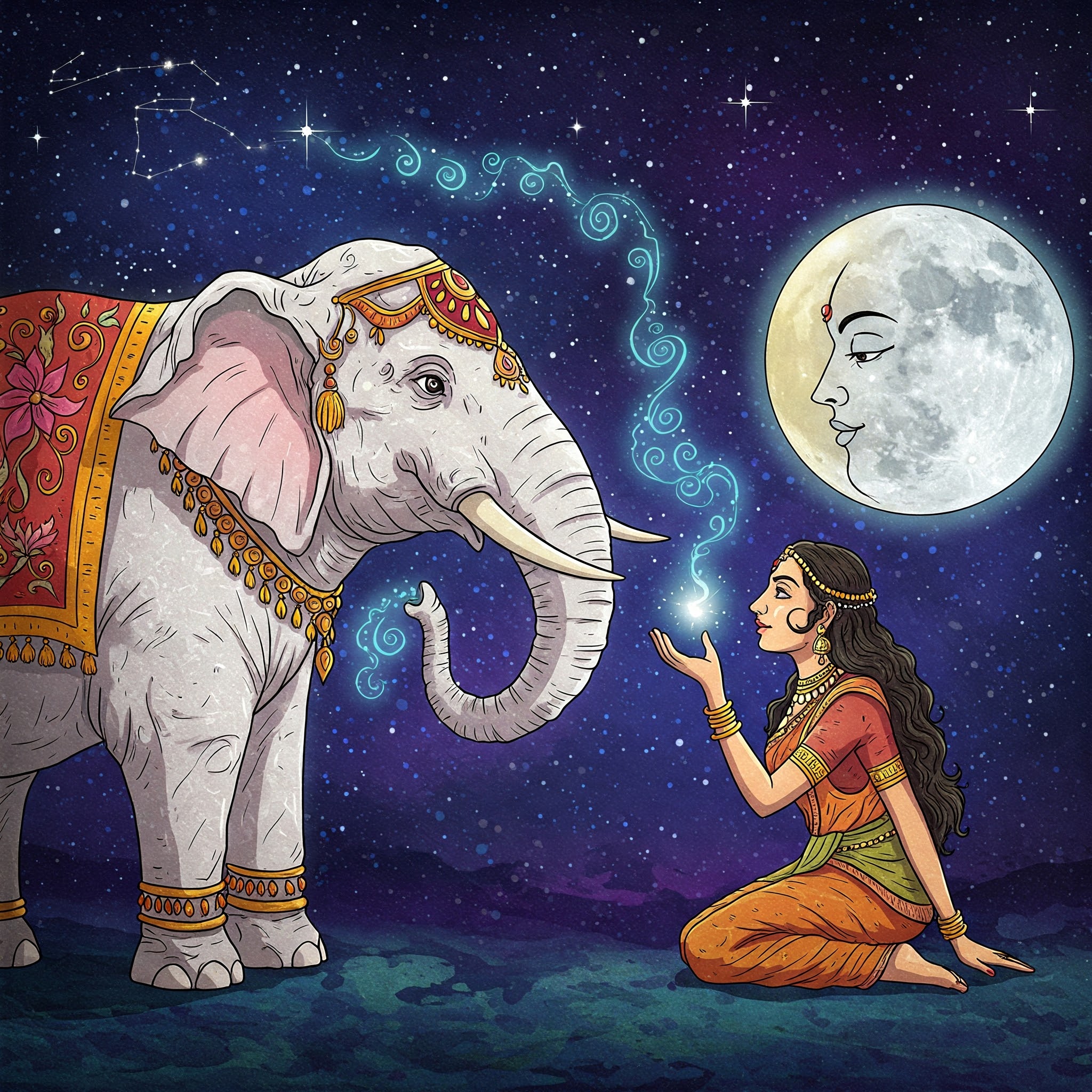 The White Elephant and the Moon