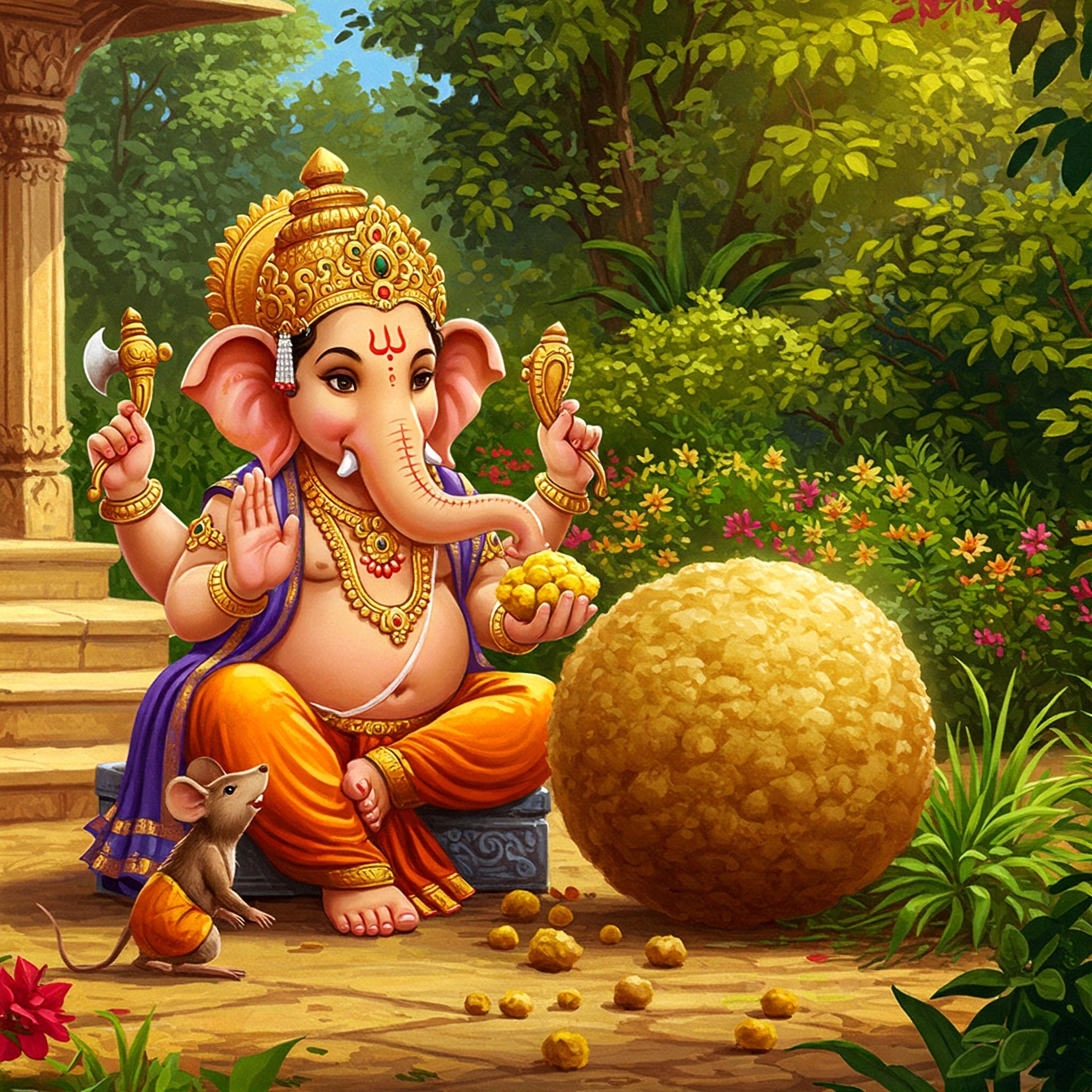 When Ganesha’s Laddu Rolled Away