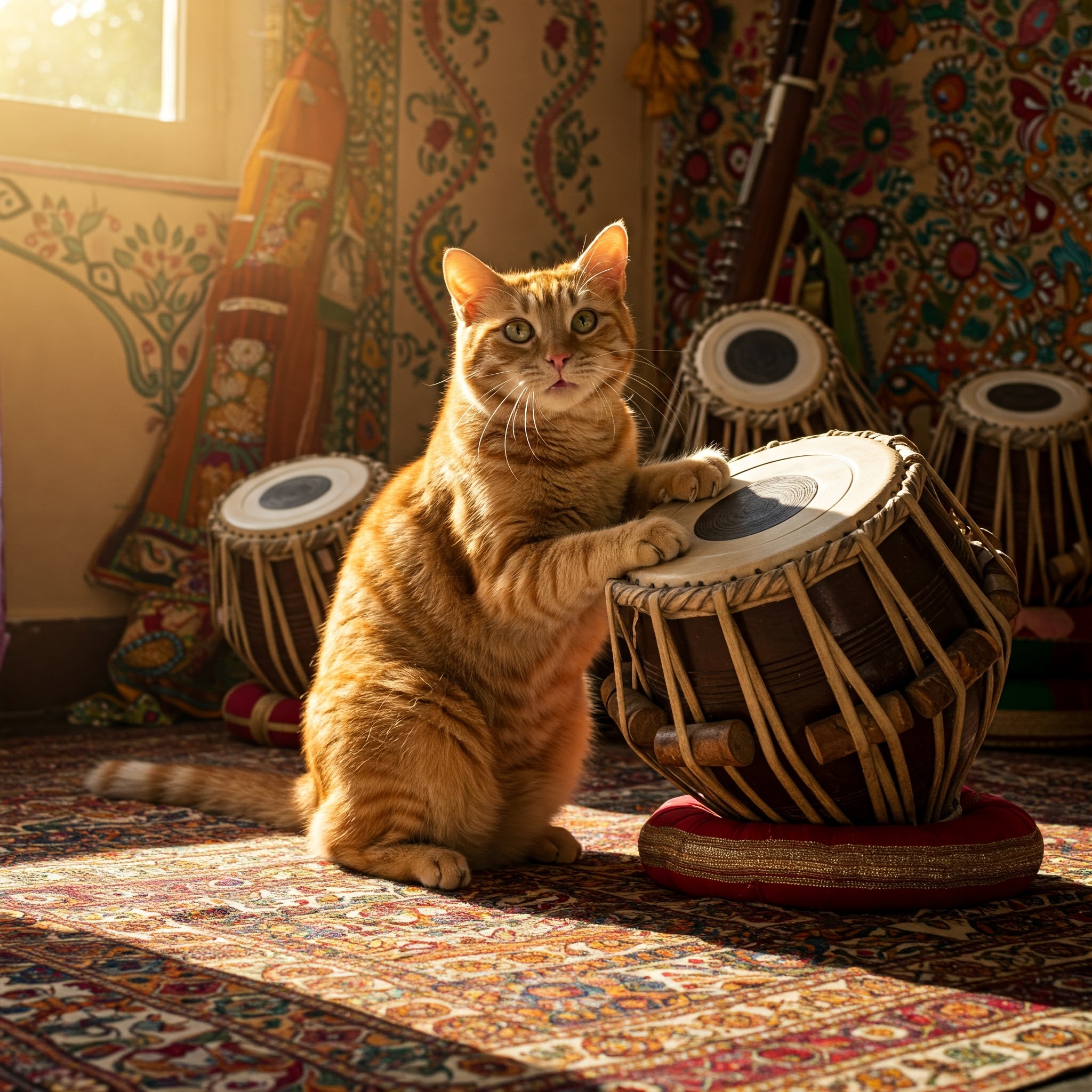 When the Cat Tried to Learn Tabla